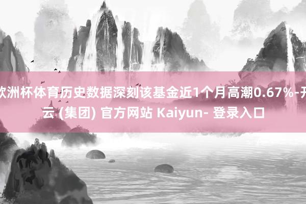 欧洲杯体育历史数据深刻该基金近1个月高潮0.67%-开云 (集团) 官方网站 Kaiyun- 登录入口